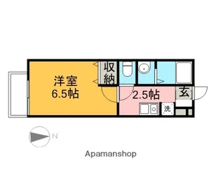 ビジューコリヌ【102号室】の間取り