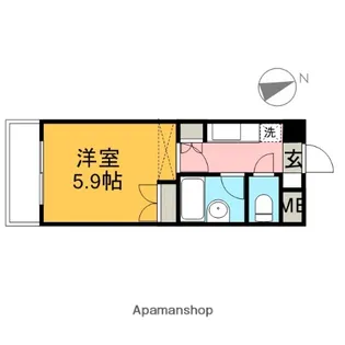 エアフォルク鷺沼【704号室】の間取り
