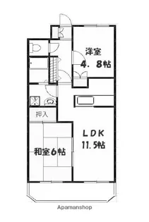 グランチェスタⅡ【102号室】の間取り