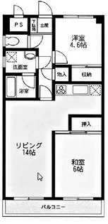 グリーンキャッスル市ヶ尾【1階】の間取り