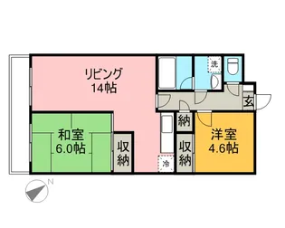グリーンキャッスル市ヶ尾【2階】の間取り