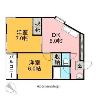 フェニックス鷺沼【306号室】の間取り