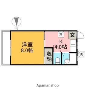 コーポ長谷川【102号室】の間取り