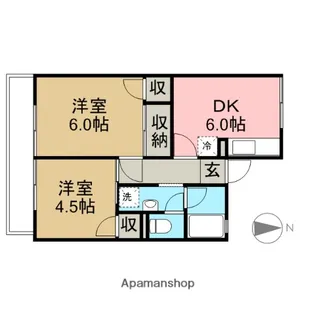 シャルム藤が丘【2階】の間取り