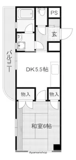 鷺沼ハイム【302号室】の間取り