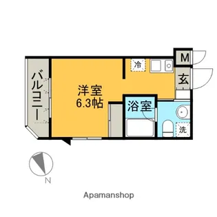 バージュアル横濱あざみ野【3階】の間取り