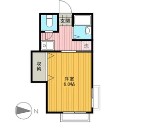 カーサ田園【1階】の間取り