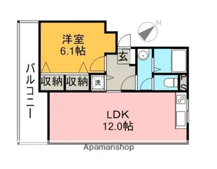 プラシード【2階】の間取り