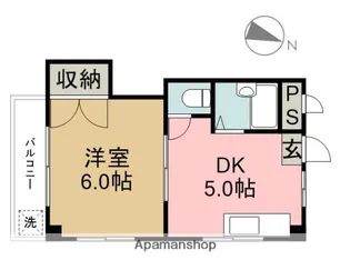 市ヶ尾ガーデニア【3階】の間取り