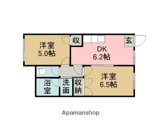 エステートピア松風台【1階】の間取り
