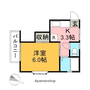 ハイツ小高【2階】の間取り