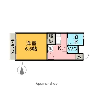 コーポシスル【103号室】の間取り