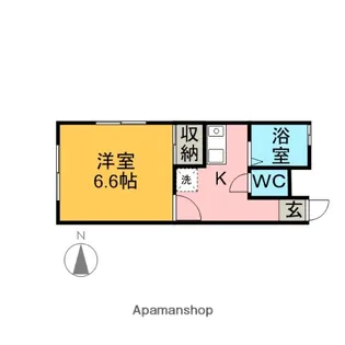 コーポシスル【104号室】の間取り