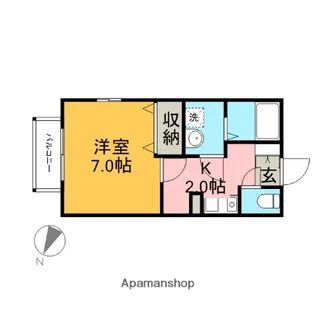プリシェールTSUBAKI【1階】の間取り