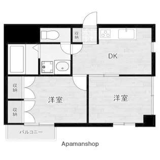 アリュール宮崎台【101号室】の間取り