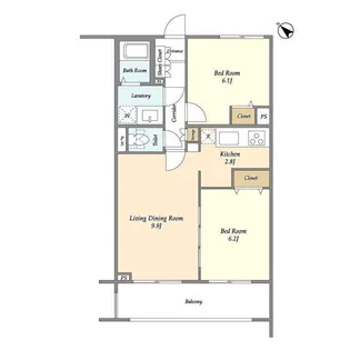 メゾン・ルミエールたまプラーザ【1階】の間取り