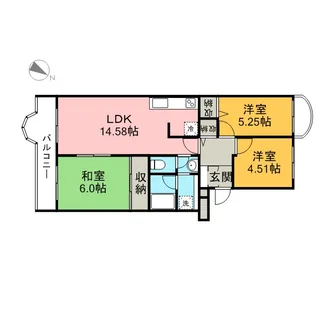 ミルフィーユ宮前平【4階】の間取り