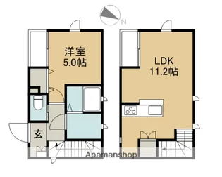ヴァレイあざみ野【1103号室】の間取り