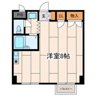 カメリアハイム【1階】の間取り