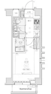 LEXE鷺沼【201号室】の間取り
