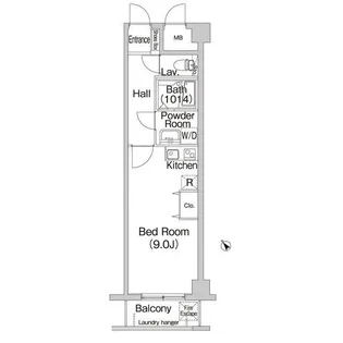 コンフォリアたまプラーザ【1階】の間取り