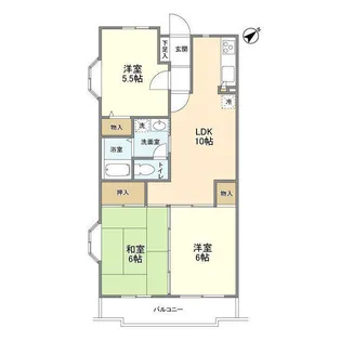 パークサイド鷺沼【5階】の間取り