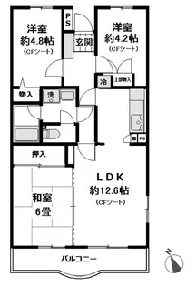 ラフィネ鷺沼【2階】の間取り