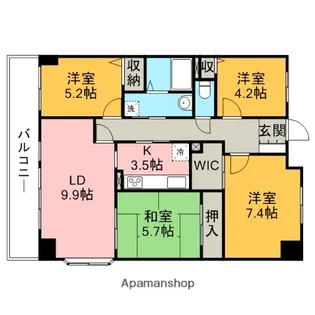 4LDKの間取り画像