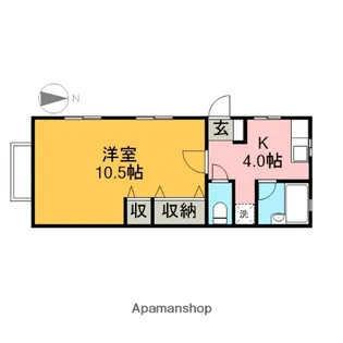 ハイツグリーン【201号室】の間取り
