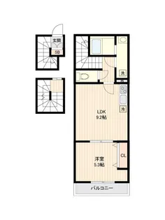 アーバンパーク宮前平WEST【3階】の間取り