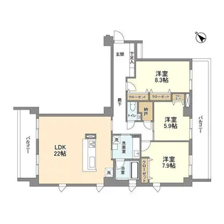 PATH宮前平【1階】の間取り
