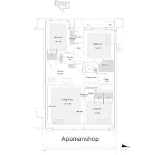 BRILLIA宮前平HILLSIDE【4階】の間取り