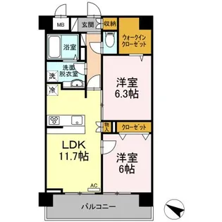 PLAZA池尻1【4階】の間取り