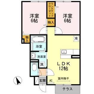 スカイビューテラス宮前平【1階】の間取り