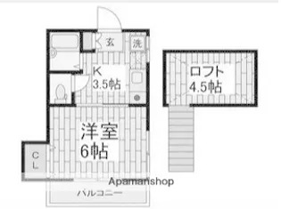TANDNⅡ【2階】の間取り