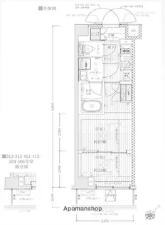 ブライズ鷺沼【209号室】の間取り