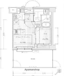 ブライズ鷺沼【-1階】の間取り