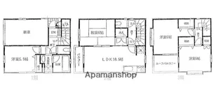 神奈川県川崎市宮前区宮前平1丁目【一戸建】の間取り