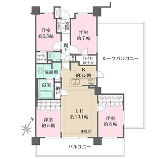 ザ・パークハウス宮崎台【8階】の間取り
