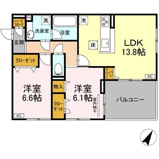 フェリーチェ【1階】の間取り