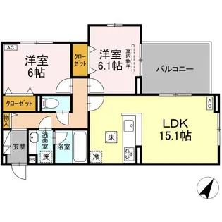 フェリーチェ【1階】の間取り