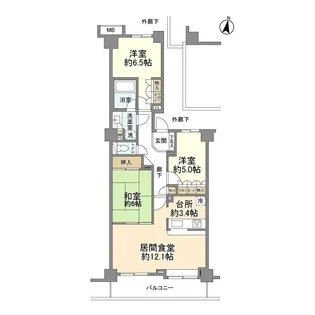 藤和シティホームズ市ケ尾駅前【2階】の間取り