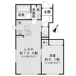 ヴィラ・カノン【1階】の間取り