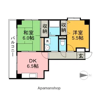 プロスペールすすき野【401号室】の間取り