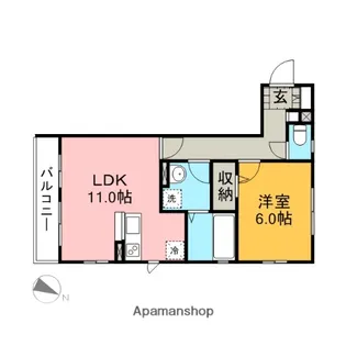 サンヴェール【1階】の間取り