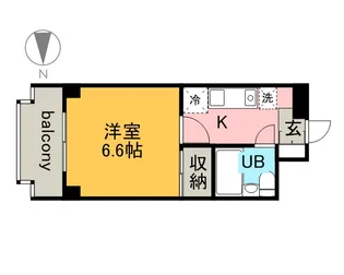 たまプラーザ第3エステービル【4階】の間取り