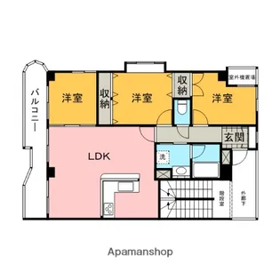 神奈川県川崎市宮前区小台1丁目【マンション】の間取り