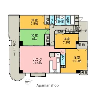 神奈川県川崎市宮前区小台1丁目【マンション】の間取り