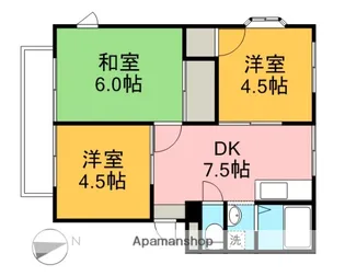 サンシティ鷺沼【101号室】の間取り
