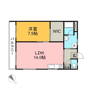 グリーンヒル藤が丘I棟【5階】の間取り